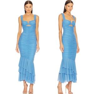 Michael Costello x REVOLVE Hilary Gown in Pale Blue Size XS Extra Small